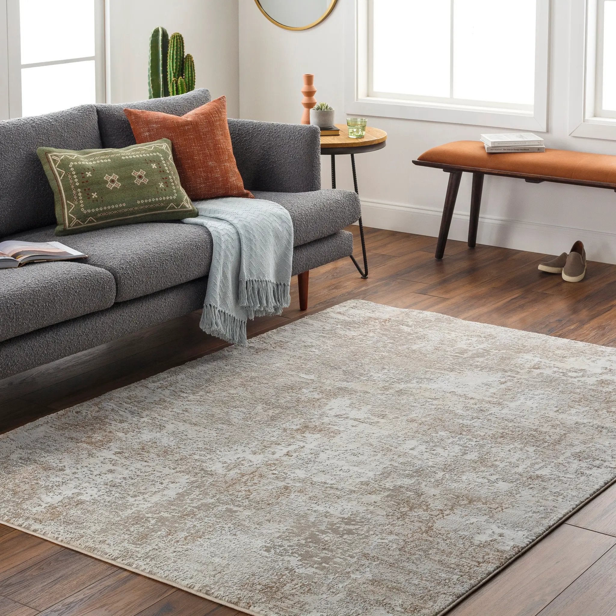 Allegro Plus AGP-2302 Ivory Area Rug by LIVABLISS