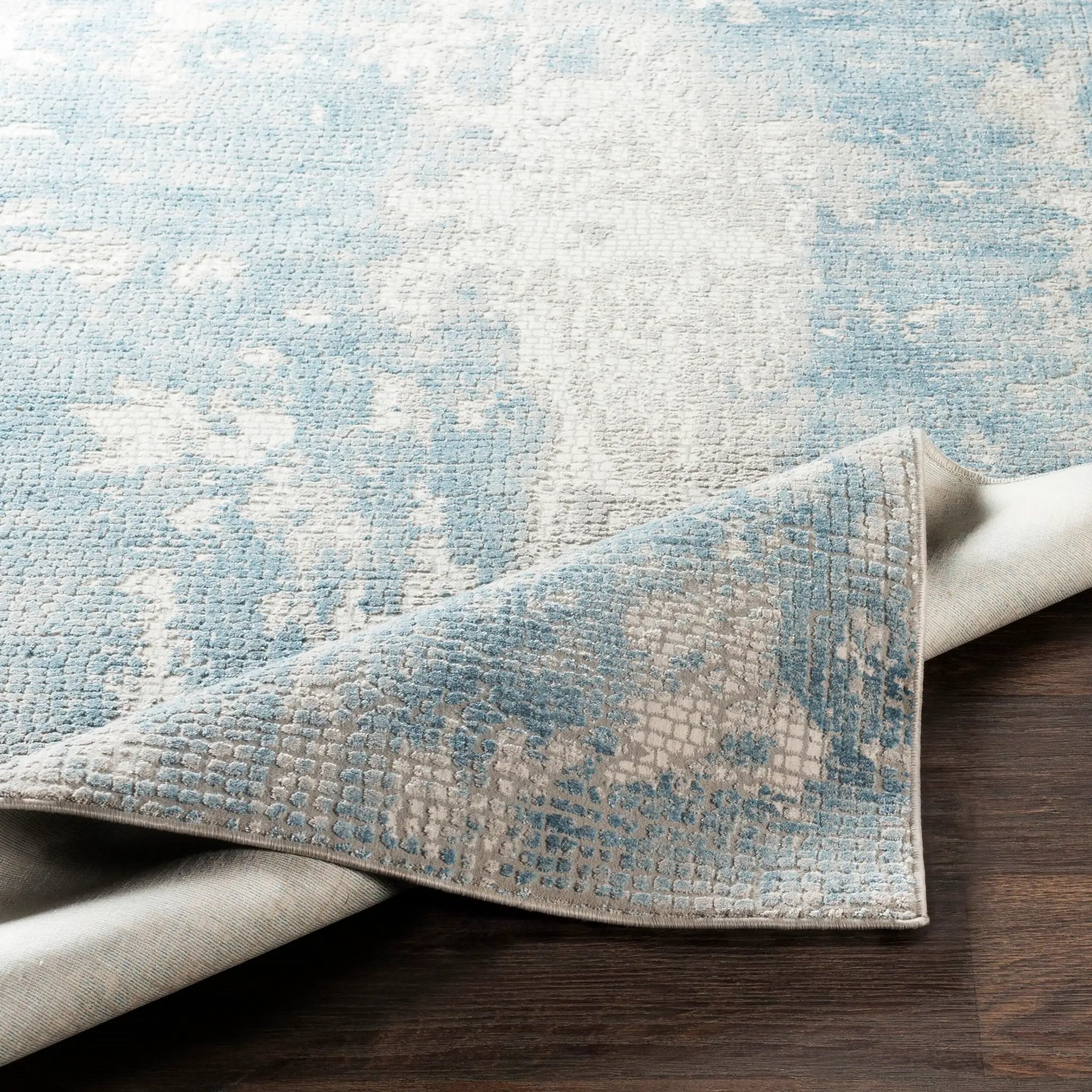 Aisha AIS-2301 Light-Blue Area Rug by LIVABLISS
