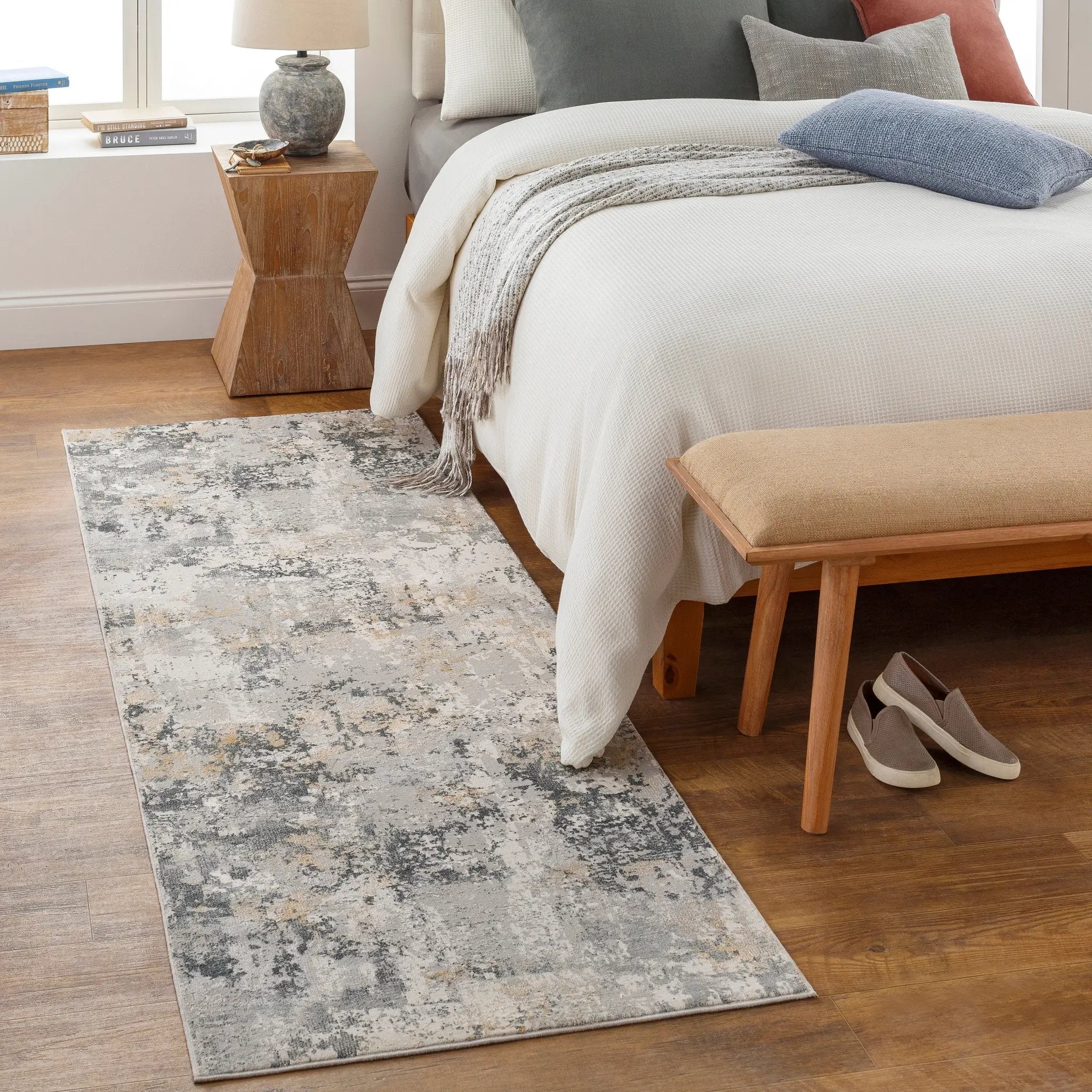 Aisha AIS-2303 Charcoal Area Rug by LIVABLISS