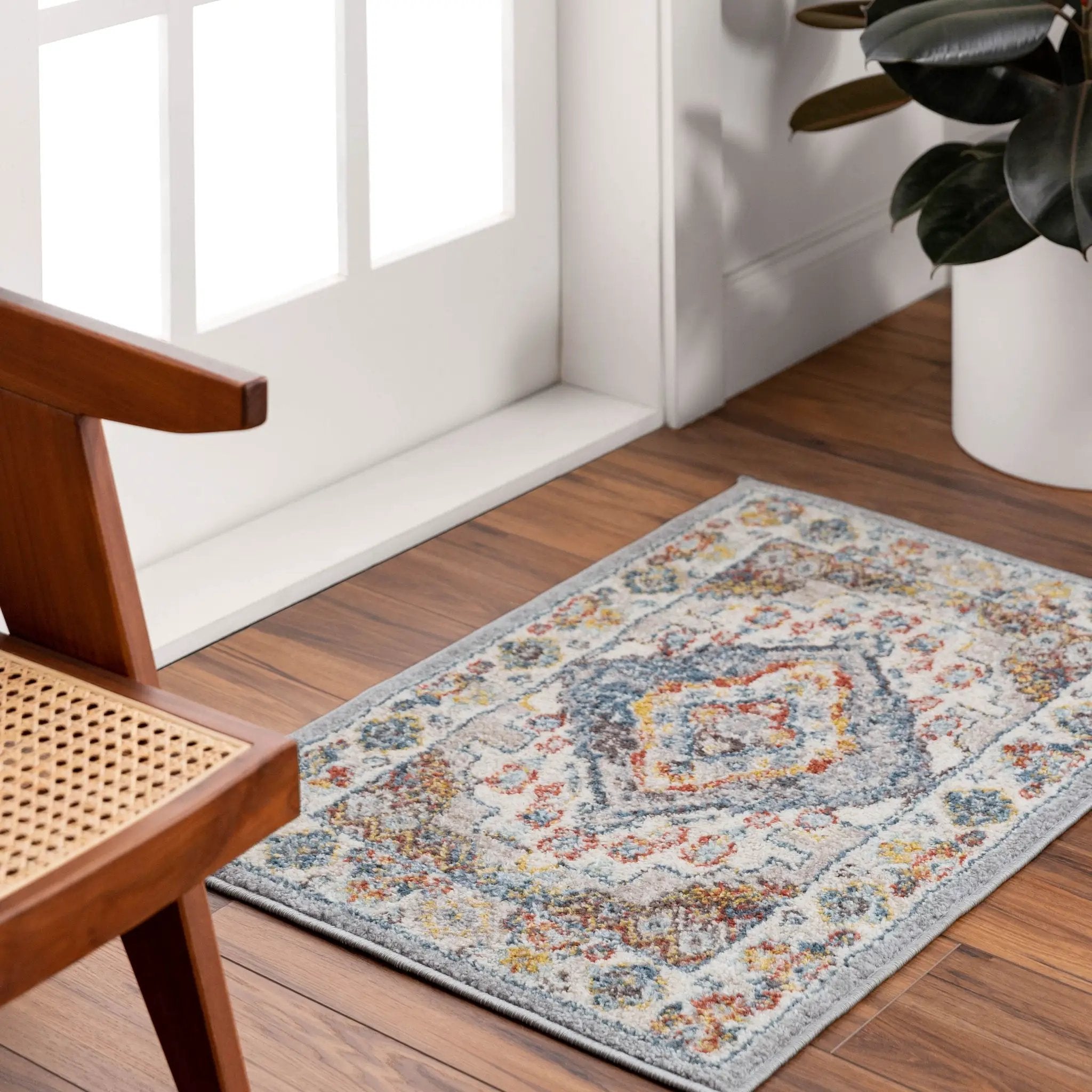 Ankara AKR-2300 Gray Area Rug by LIVABLISS