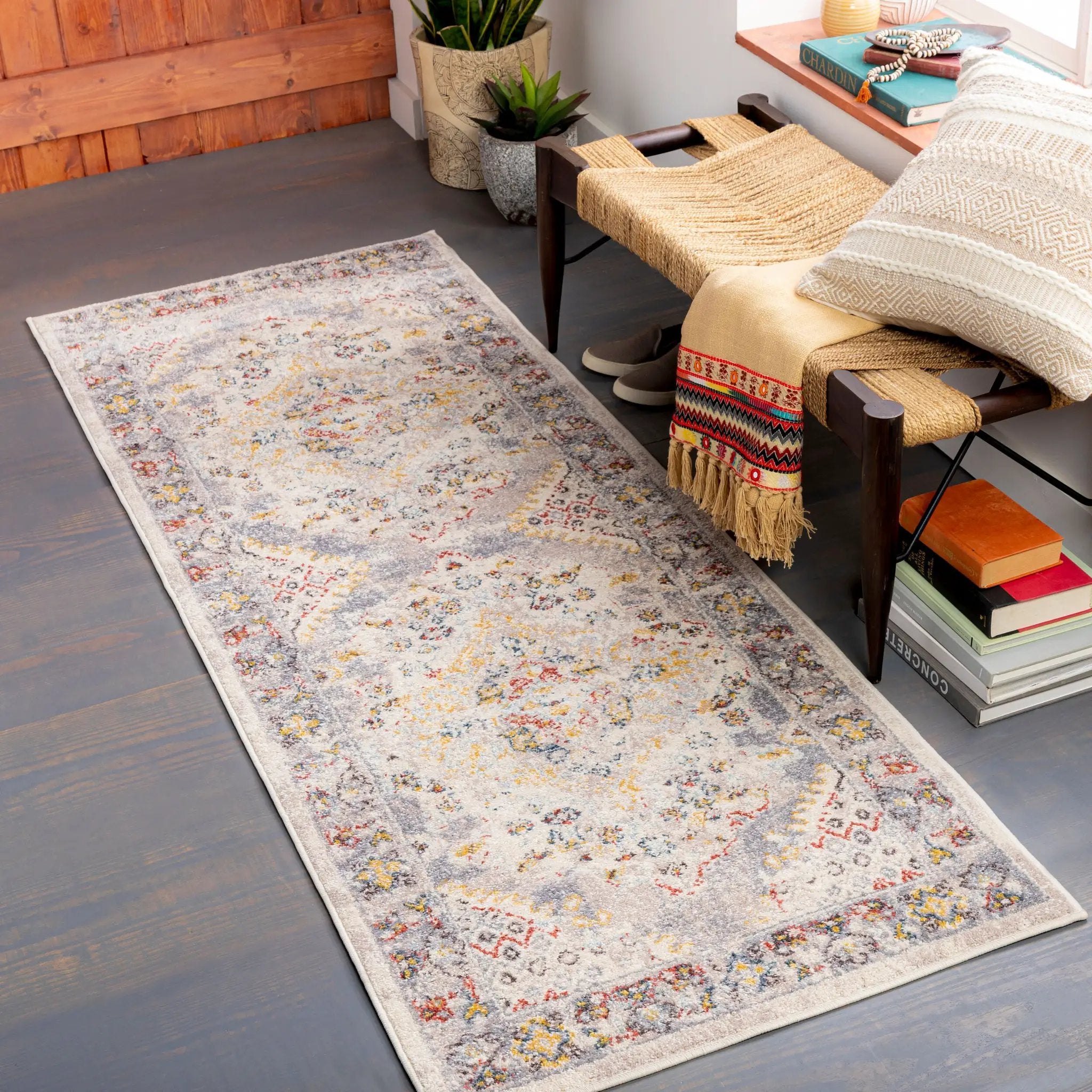 Ankara AKR-2301 Taupe Area Rug by LIVABLISS