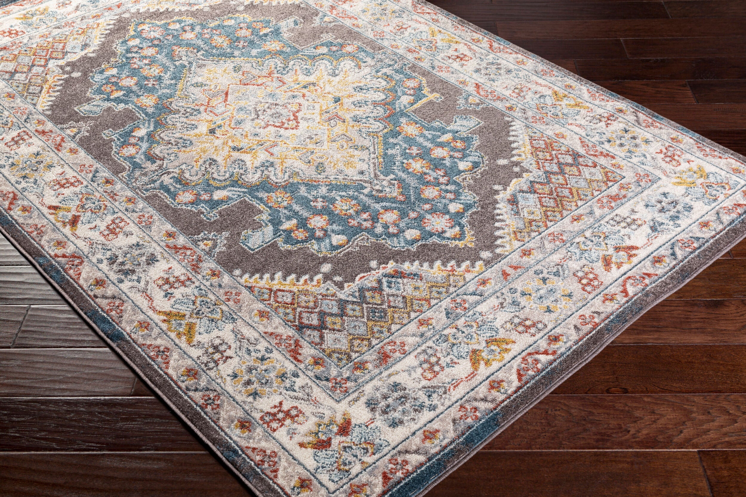 Ankara AKR-2302 Dark Blue Area Rug