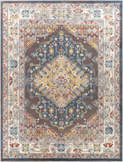 Ankara AKR-2302 Dark Blue Area Rug by LIVABLISS