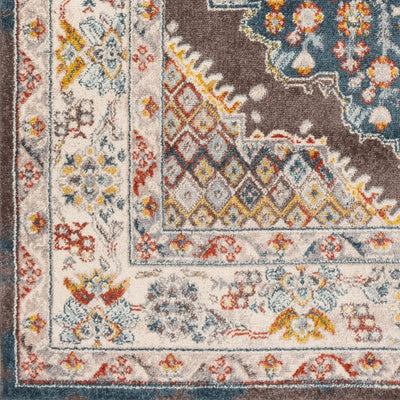 Ankara AKR-2302 Dark Blue Area Rug by LIVABLISS