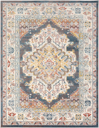 Ankara AKR-2303 Dark Brown Area Rug by LIVABLISS