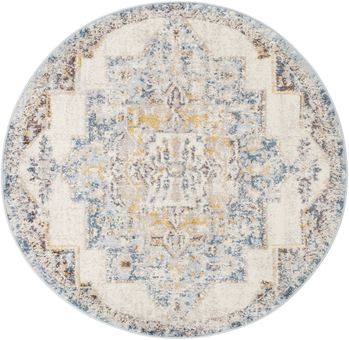 Ankara AKR-2309 Ice-Blue Area Rug by LIVABLISS