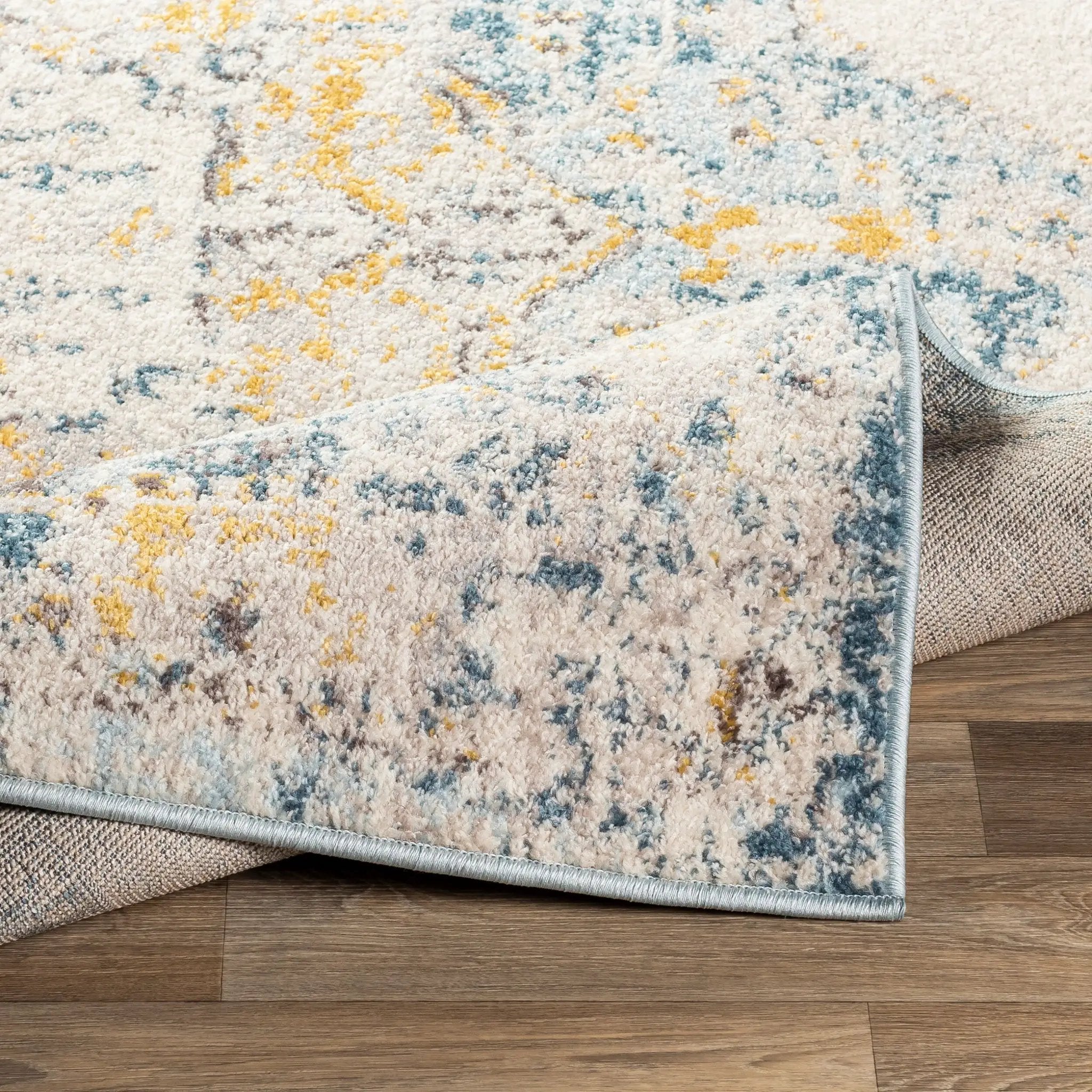 Ankara AKR-2309 Ice-Blue Area Rug by LIVABLISS