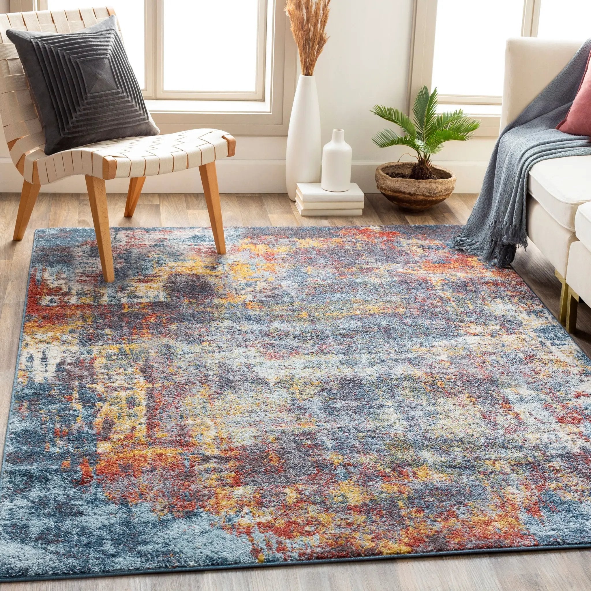 Ankara AKR-2315 Multicolor Area Rug by LIVABLISS