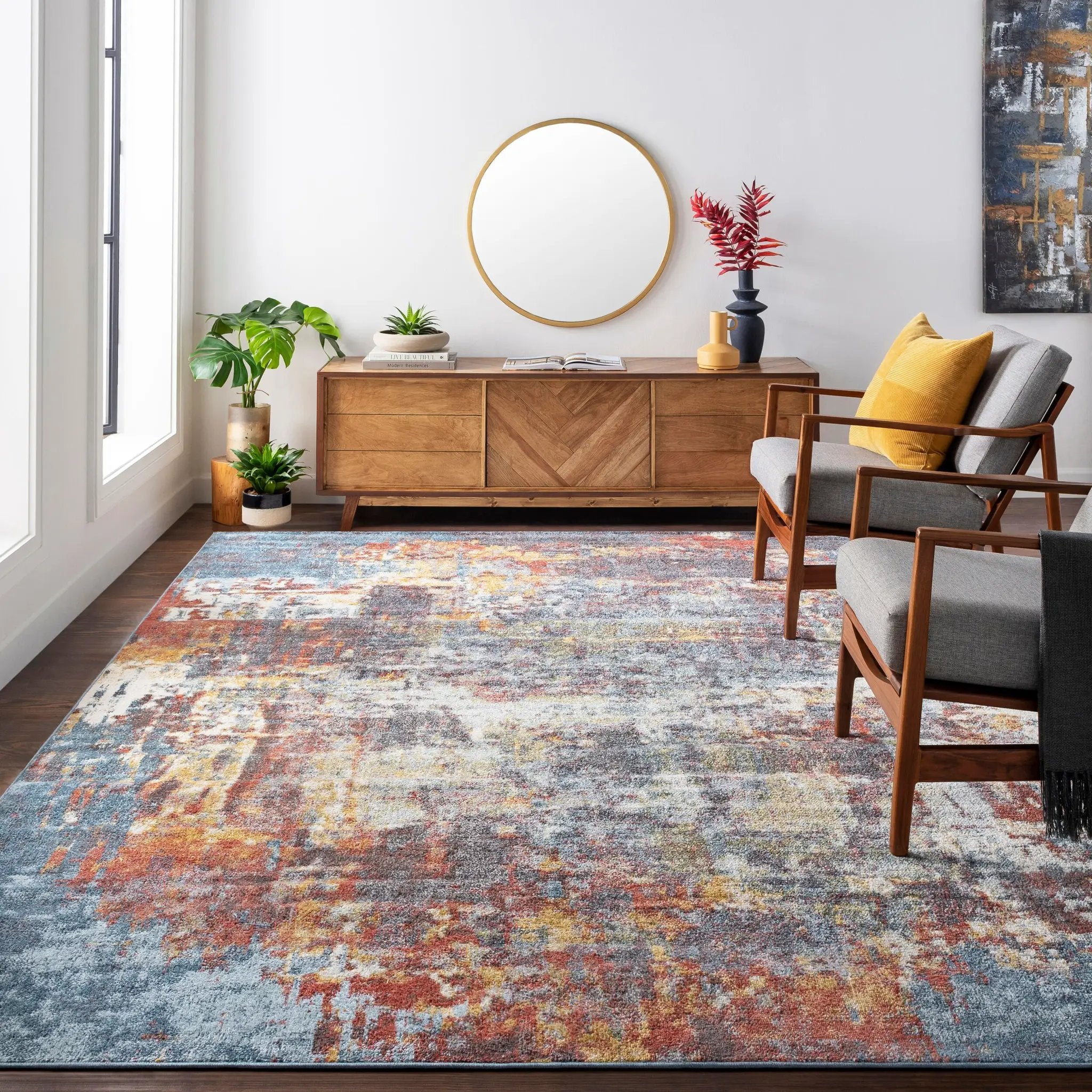 Ankara AKR-2315 Multicolor Area Rug by LIVABLISS