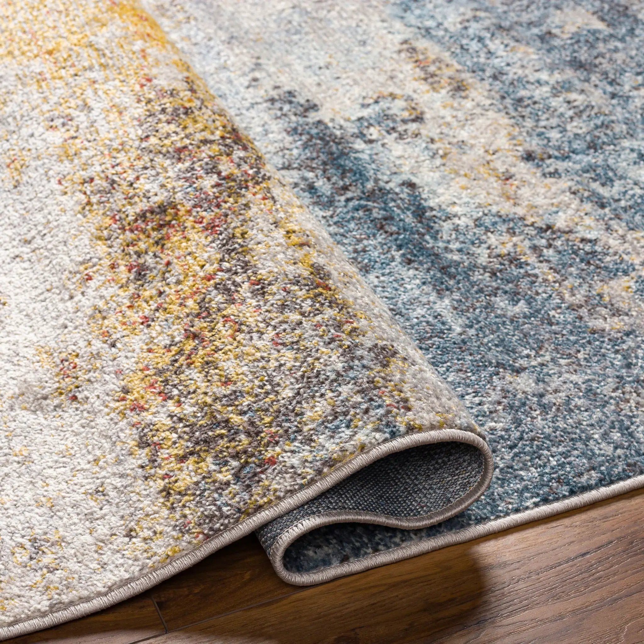 Ankara AKR-2316 Dark-Blue Area Rug by LIVABLISS