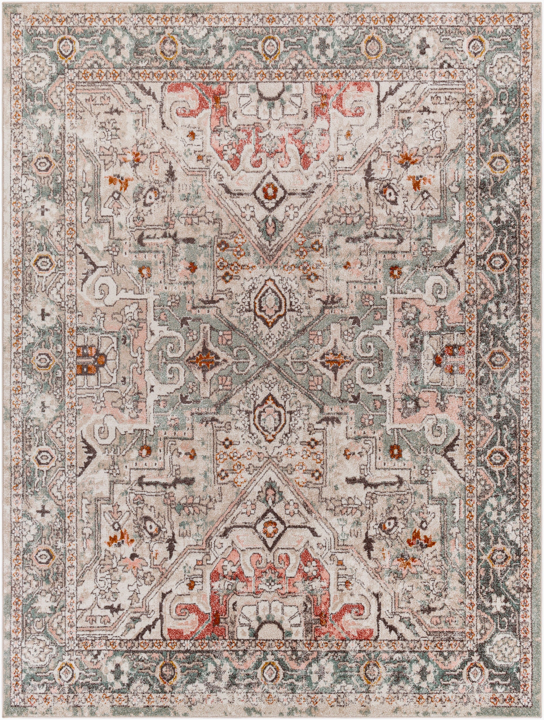 Ankara AKR-2326 Dusty Pink Area Rug