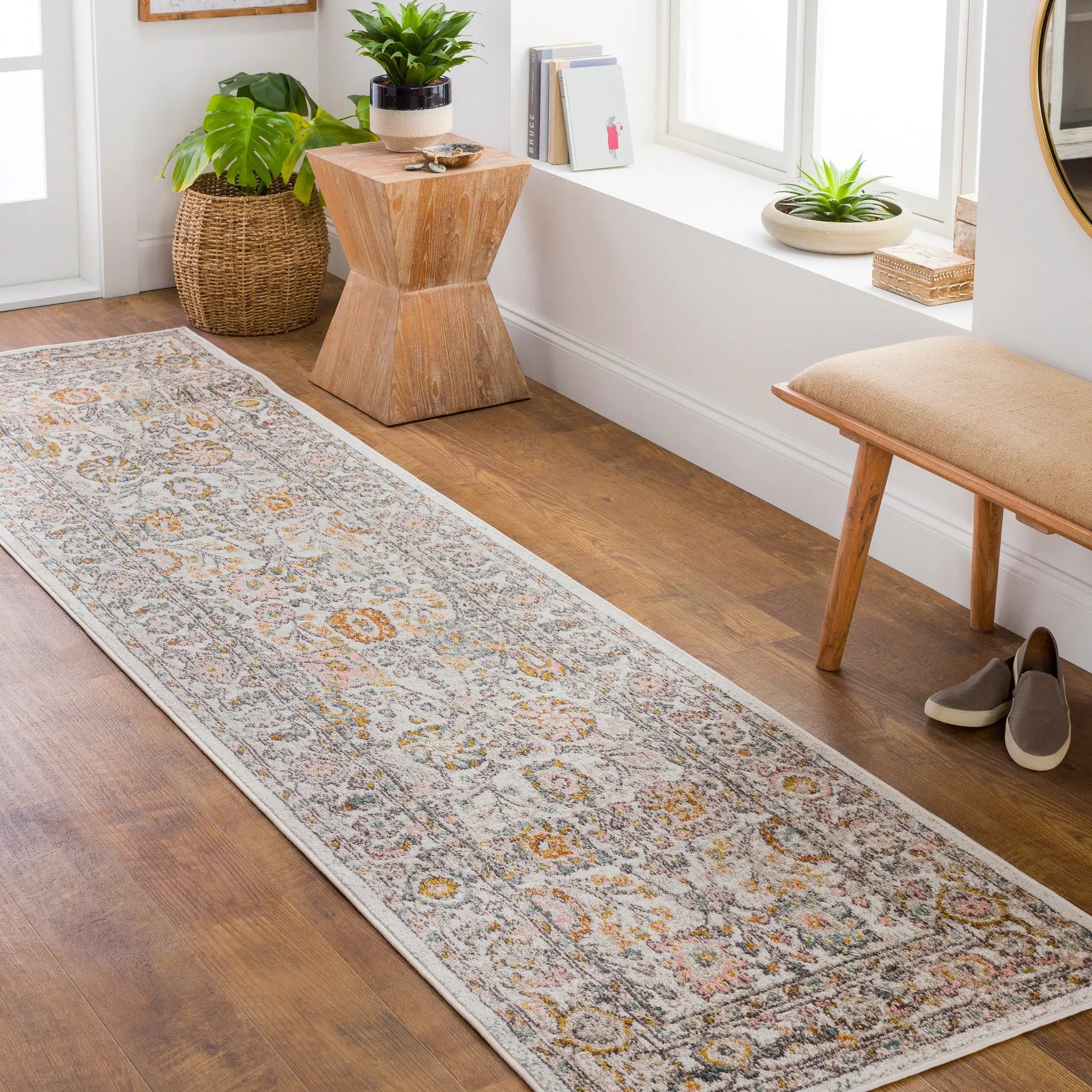 Ankara AKR-2332 Dusty-Pink Area Rug by LIVABLISS