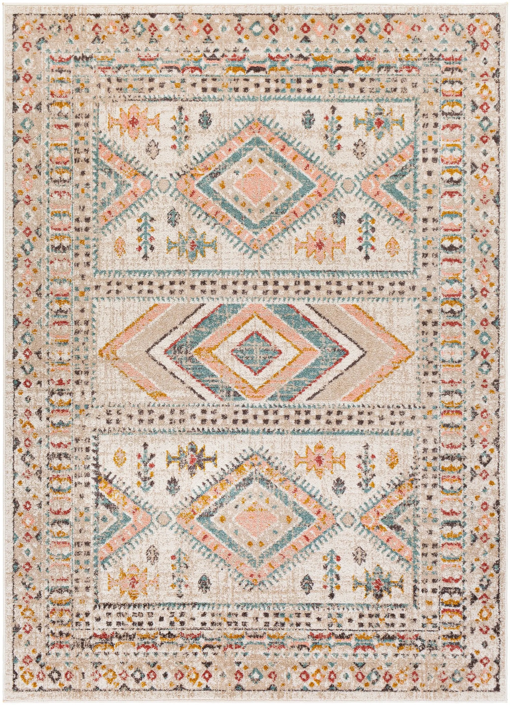 Ankara AKR-2336 Dusty-Pink Area Rug by LIVABLISS