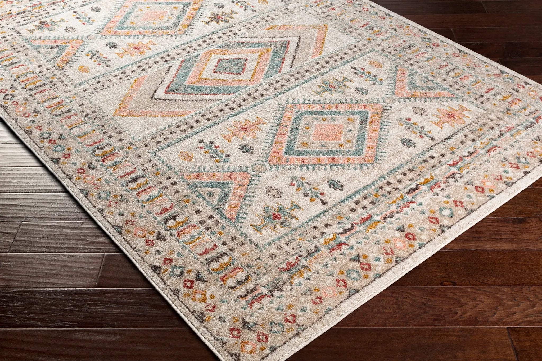 Ankara AKR-2336 Dusty-Pink Area Rug by LIVABLISS