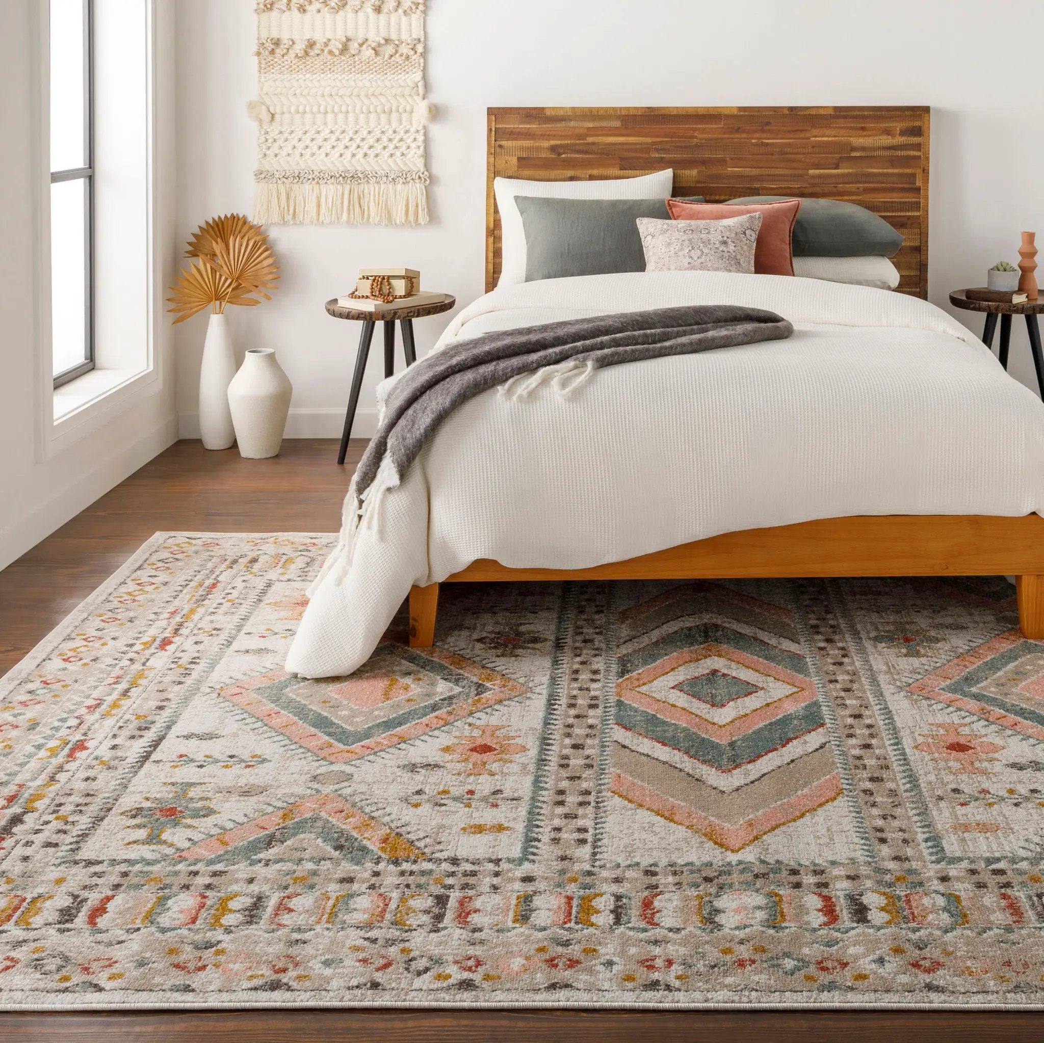 Ankara AKR-2336 Dusty-Pink Area Rug by LIVABLISS