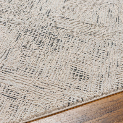 Surya Alder ALD-2313 Taupe Machine Washable Area Rug by LIVABLISS