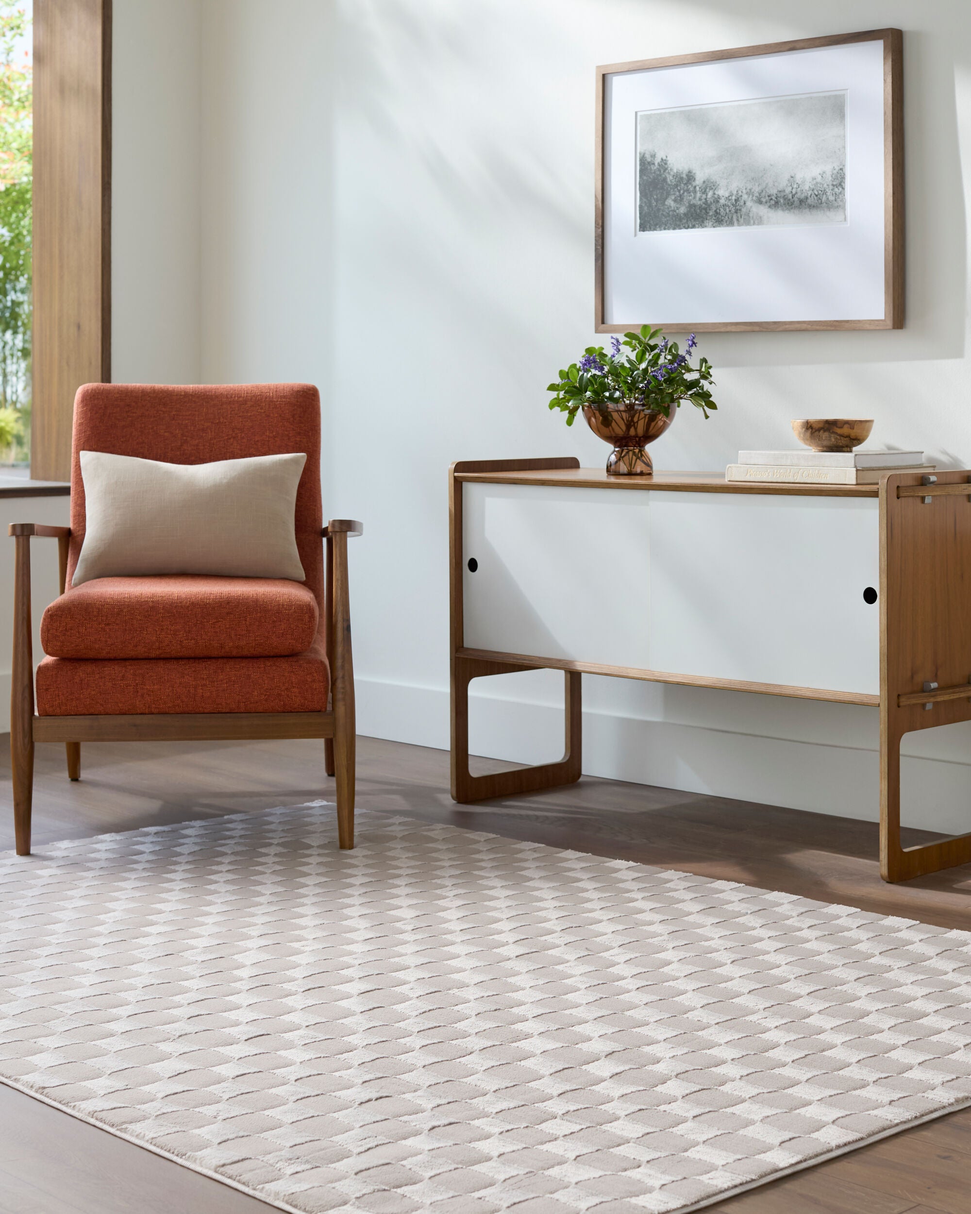 Surya Alder ALD-2321 Taupe Machine Washable Area Rug by LIVABLISS