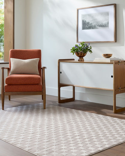 Surya Alder ALD-2321 Taupe Machine Washable Area Rug by LIVABLISS