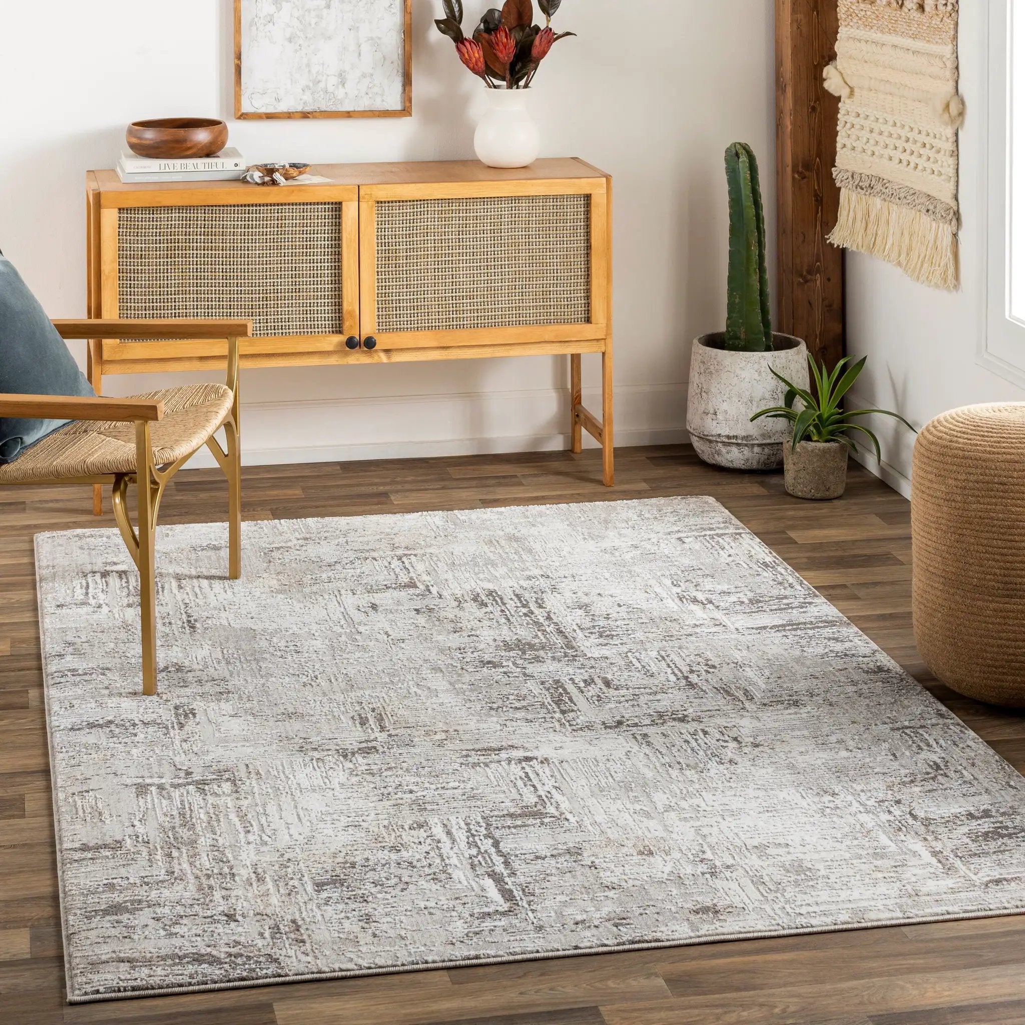 Allegro ALG-2321 Ivory Area Rug by LIVABLISS