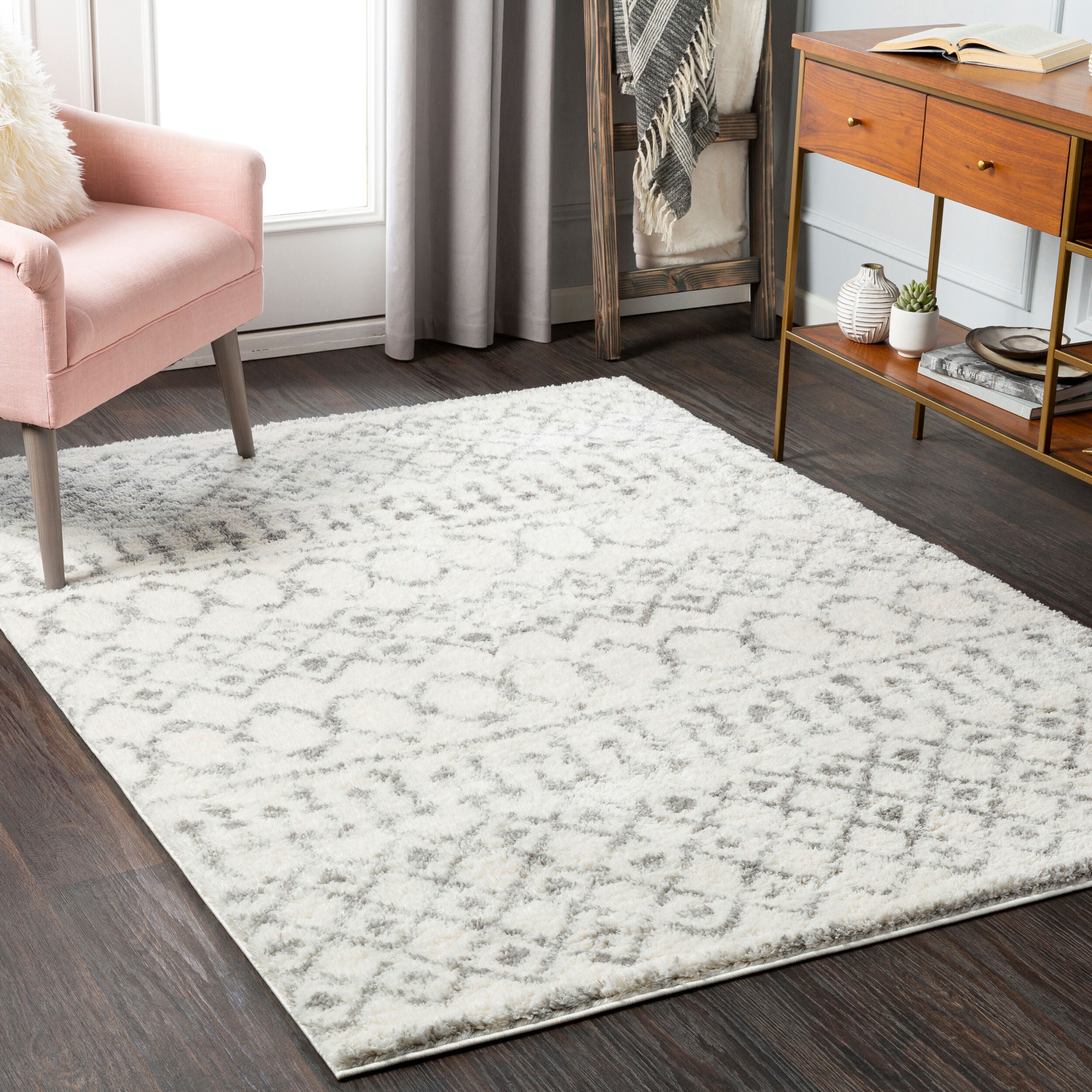 Livabliss Aliyah Shag ALH-2302 Off-White Area Rug
