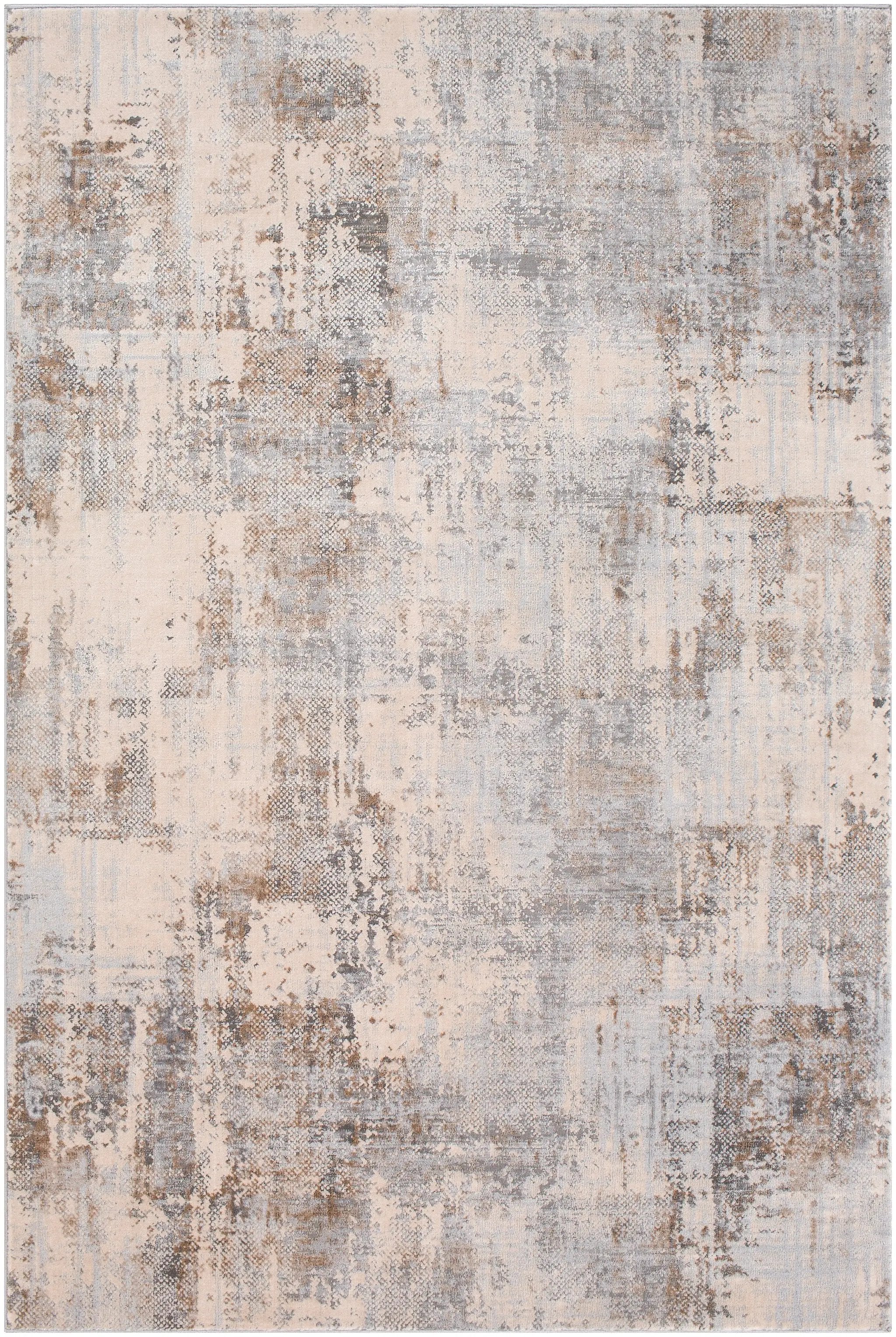 Alpine ALP-2304 Light-Gray Area Rug by LIVABLISS