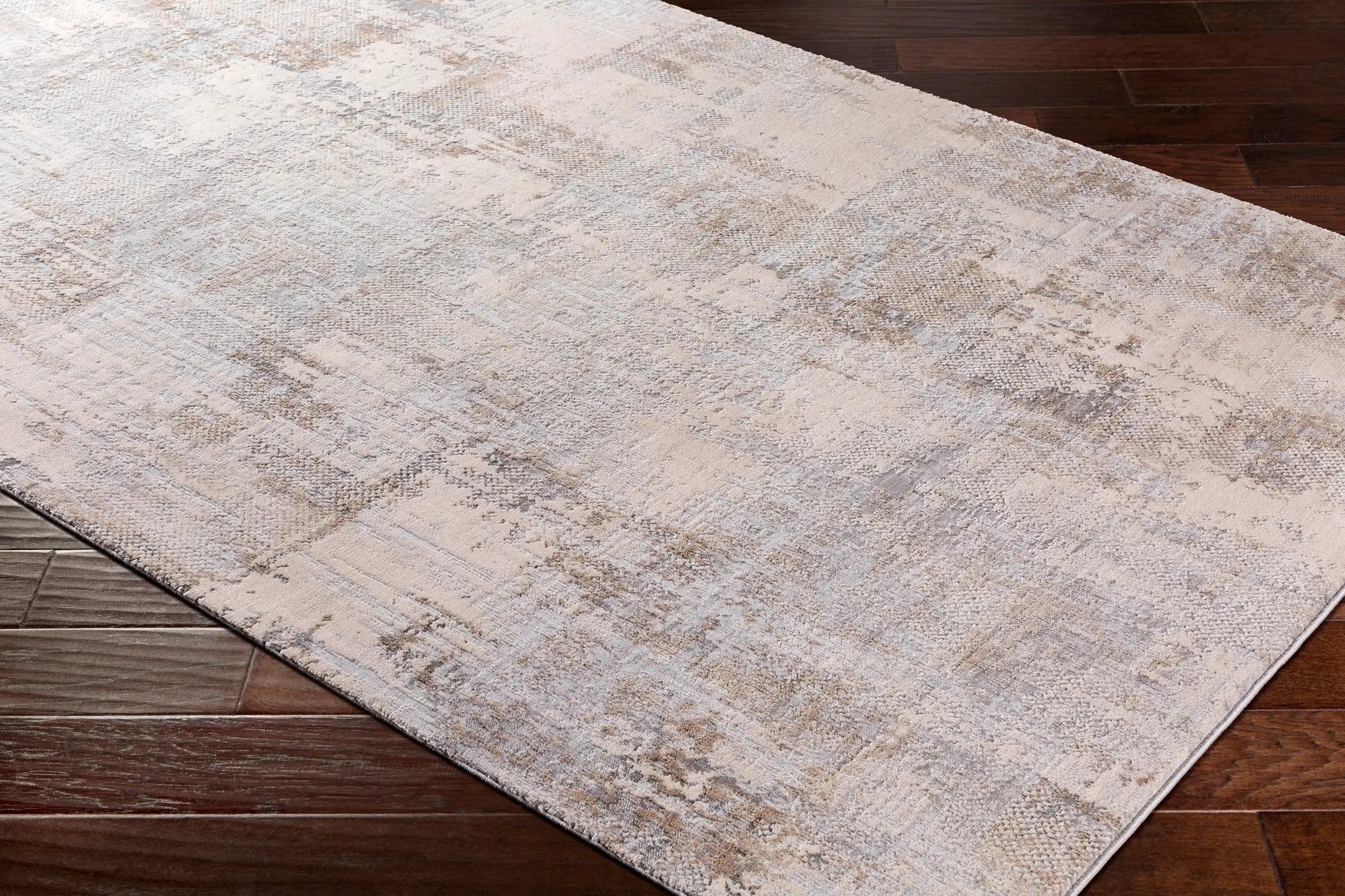 Alpine ALP-2304 Light-Gray Area Rug by LIVABLISS