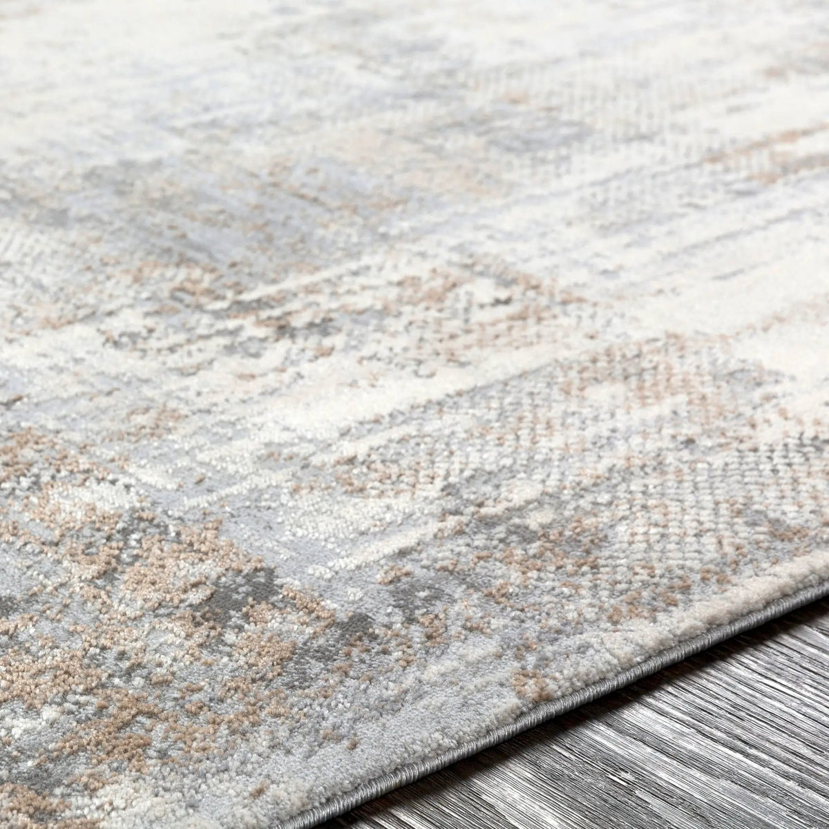 Alpine ALP-2304 Light-Gray Area Rug by LIVABLISS