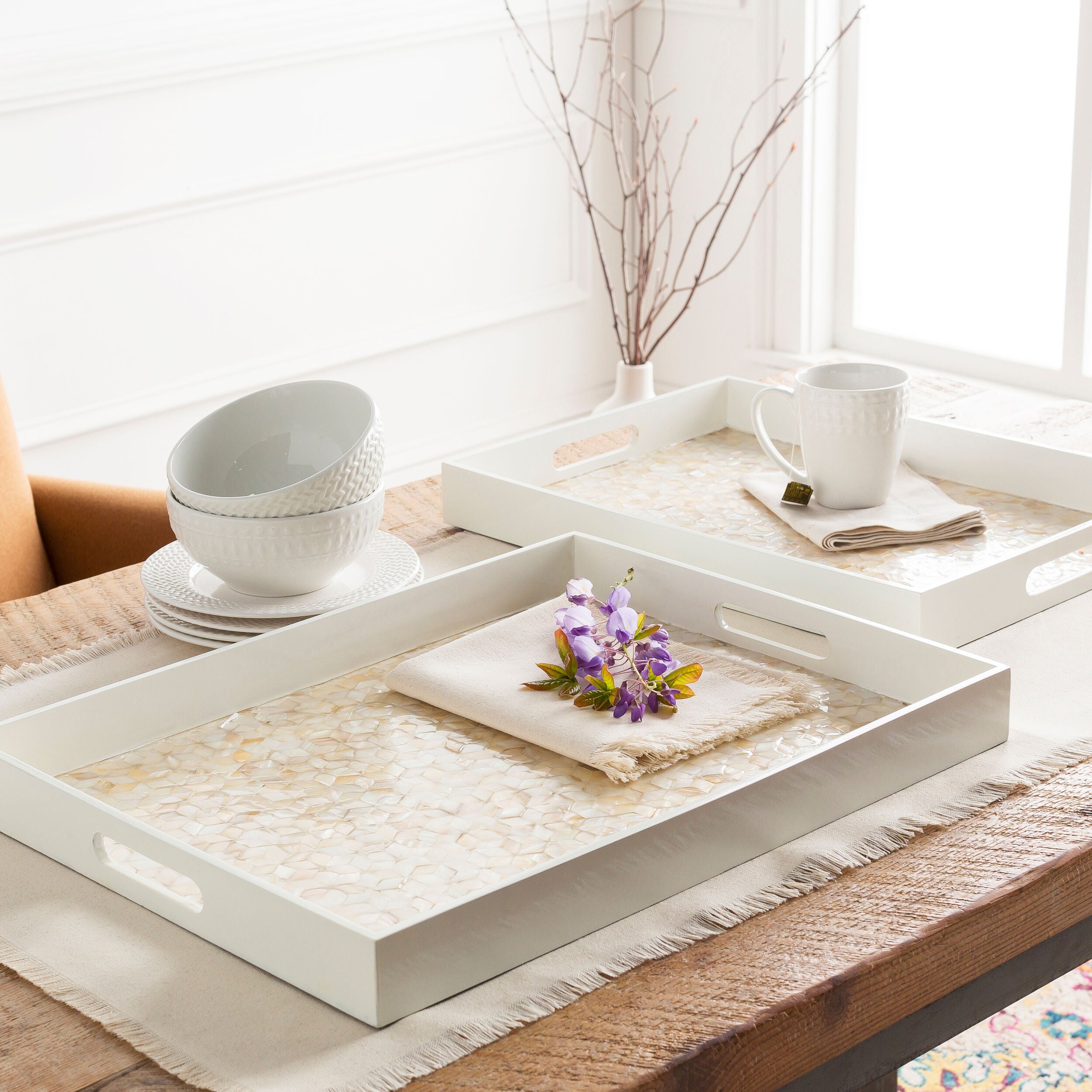 Surya Alessandra ALS-002 Decorative Decorative Tray by LIVABLISS