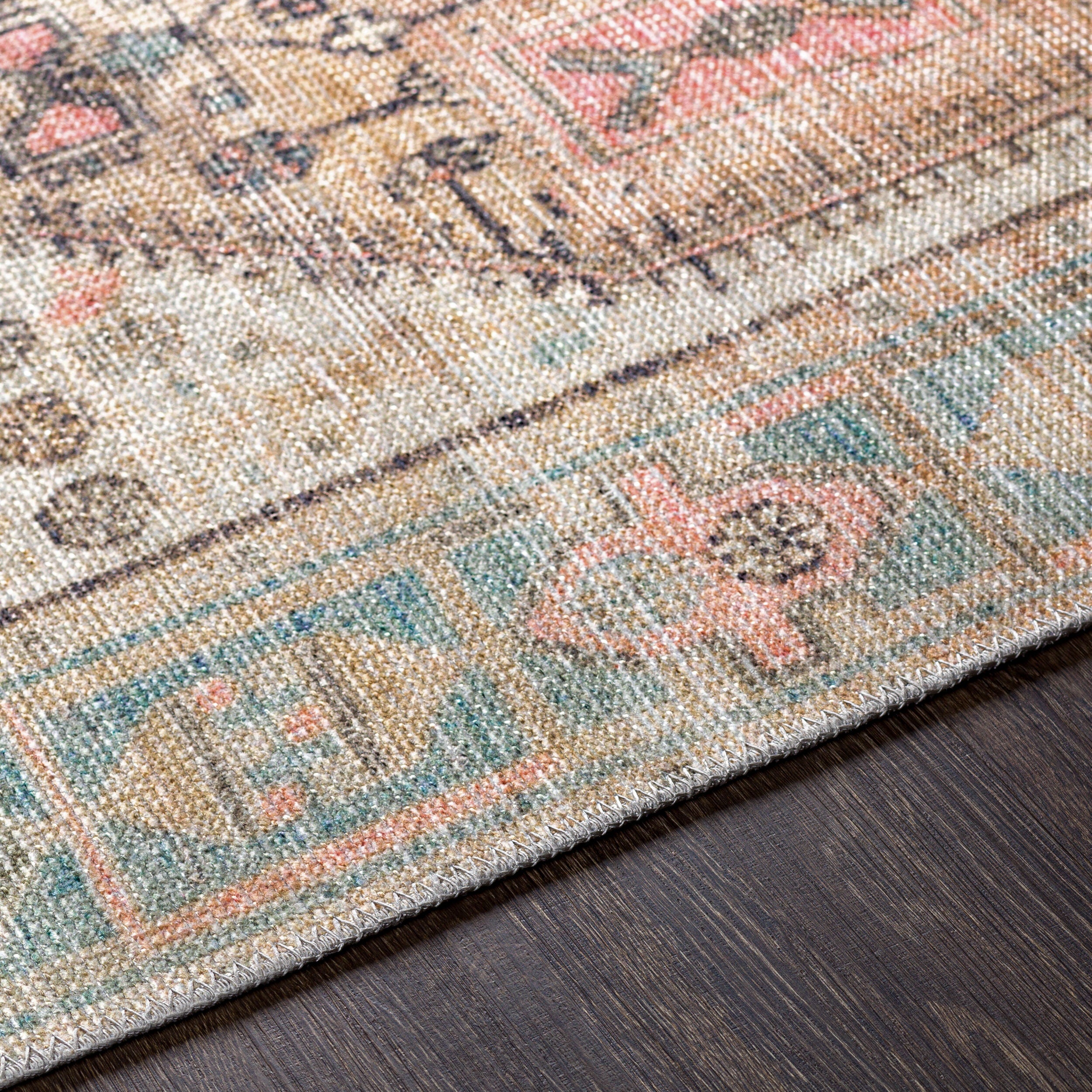 Surya Alanya ALY-2306 Beige Machine Washable Area Rug by LIVABLISS