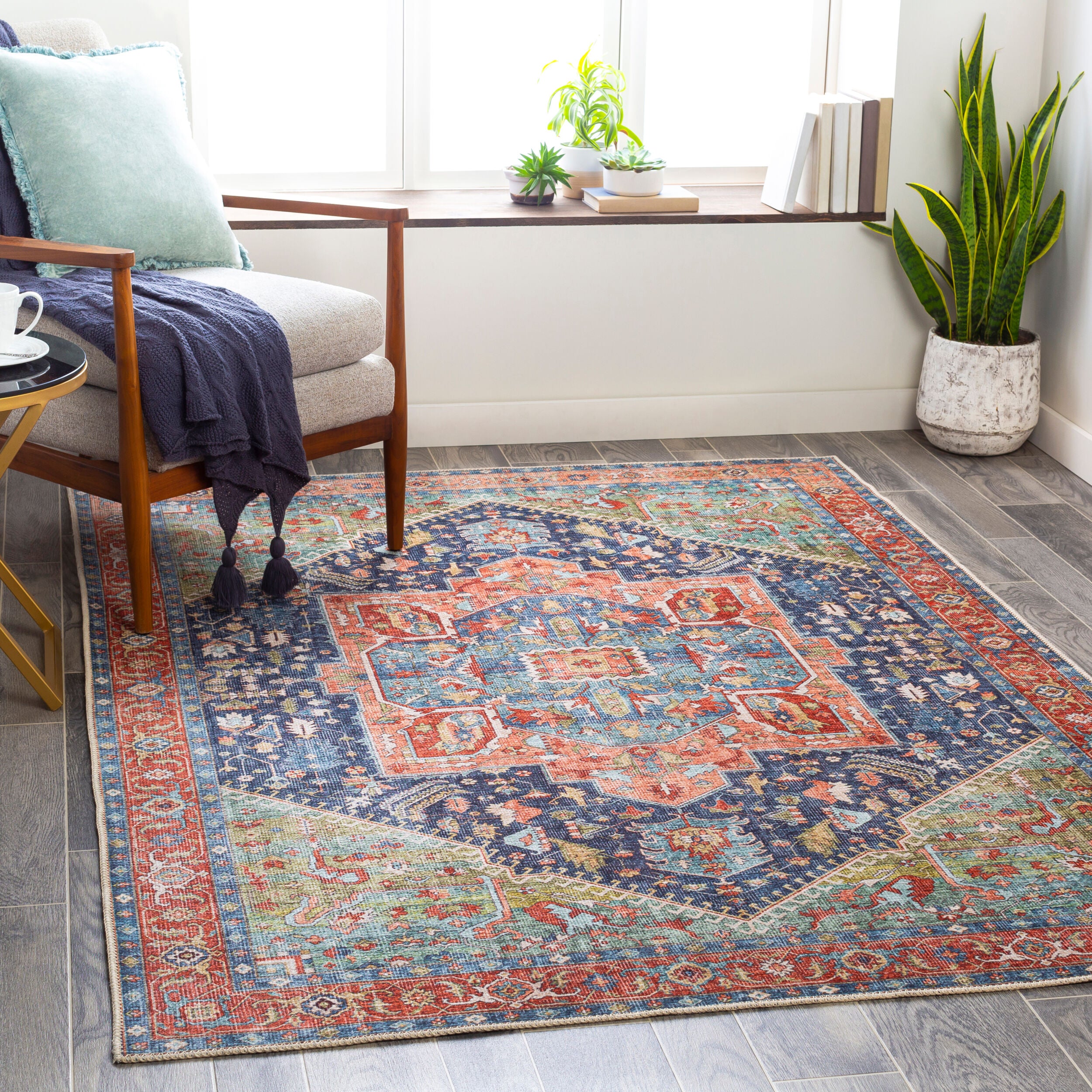Amelie AML-2311 Navy Area Rug