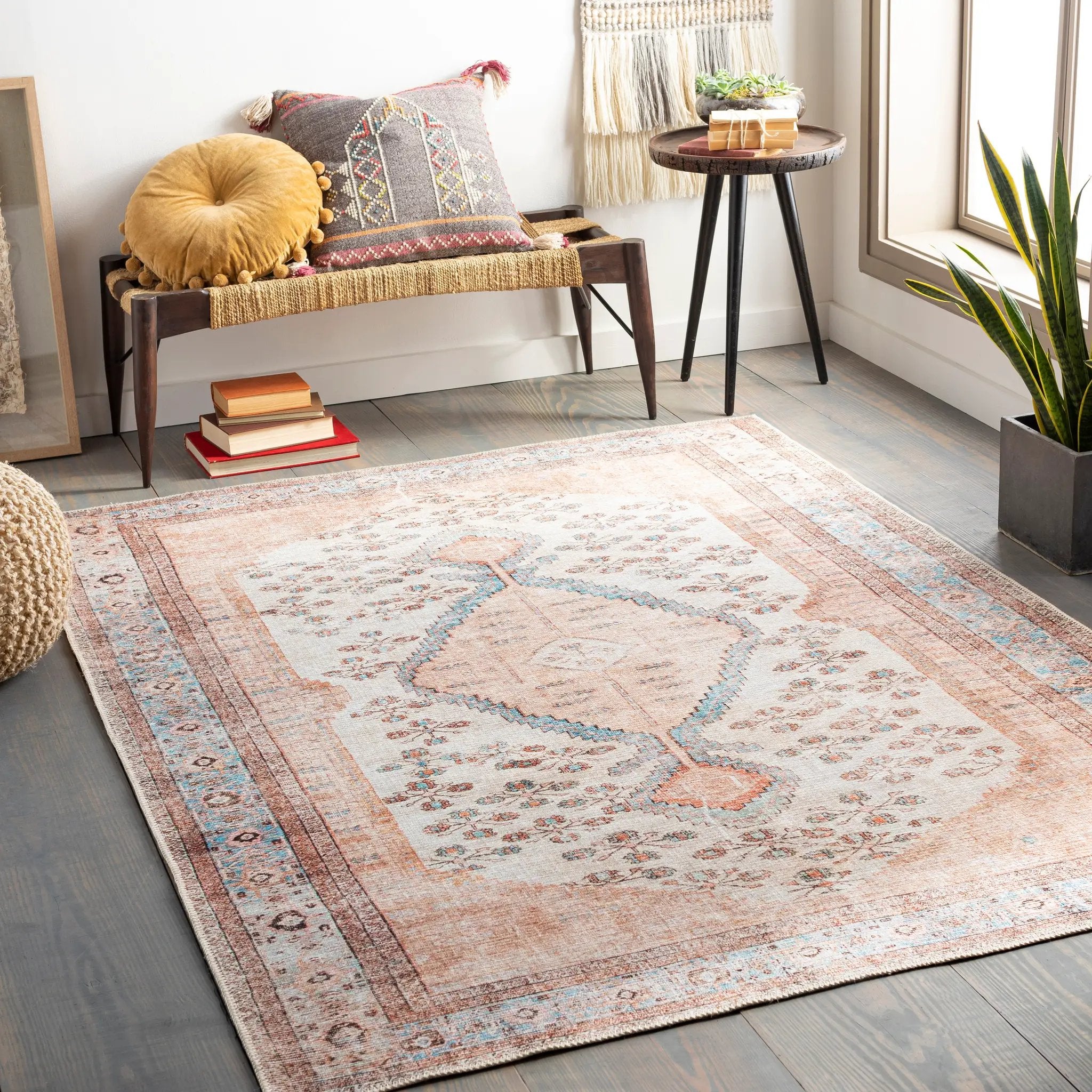Amelie AML-2326 Pink Area Rug by LIVABLISS