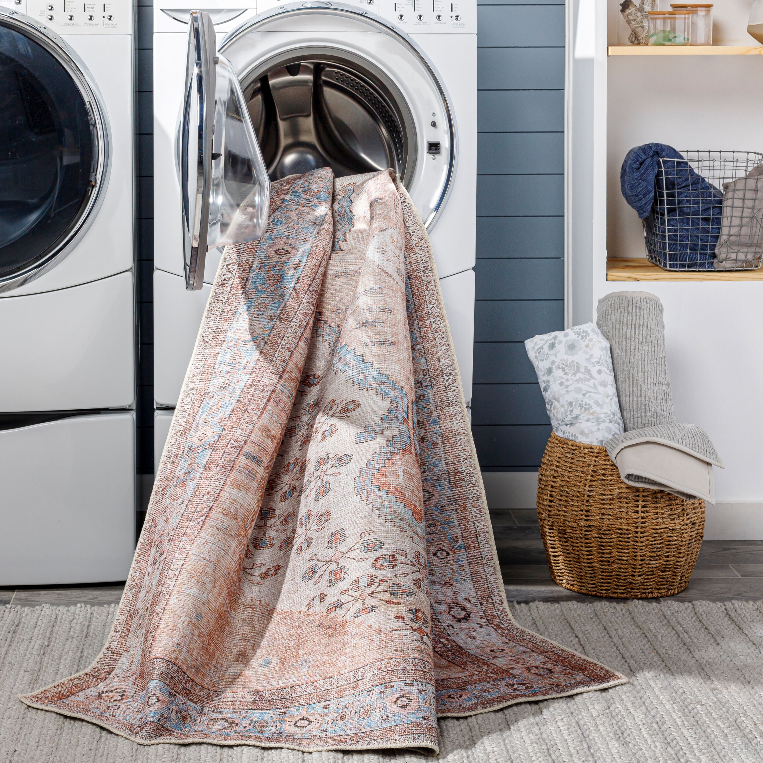 Surya Amelie AML-2326 Pink Machine Washable Area Rug by LIVABLISS