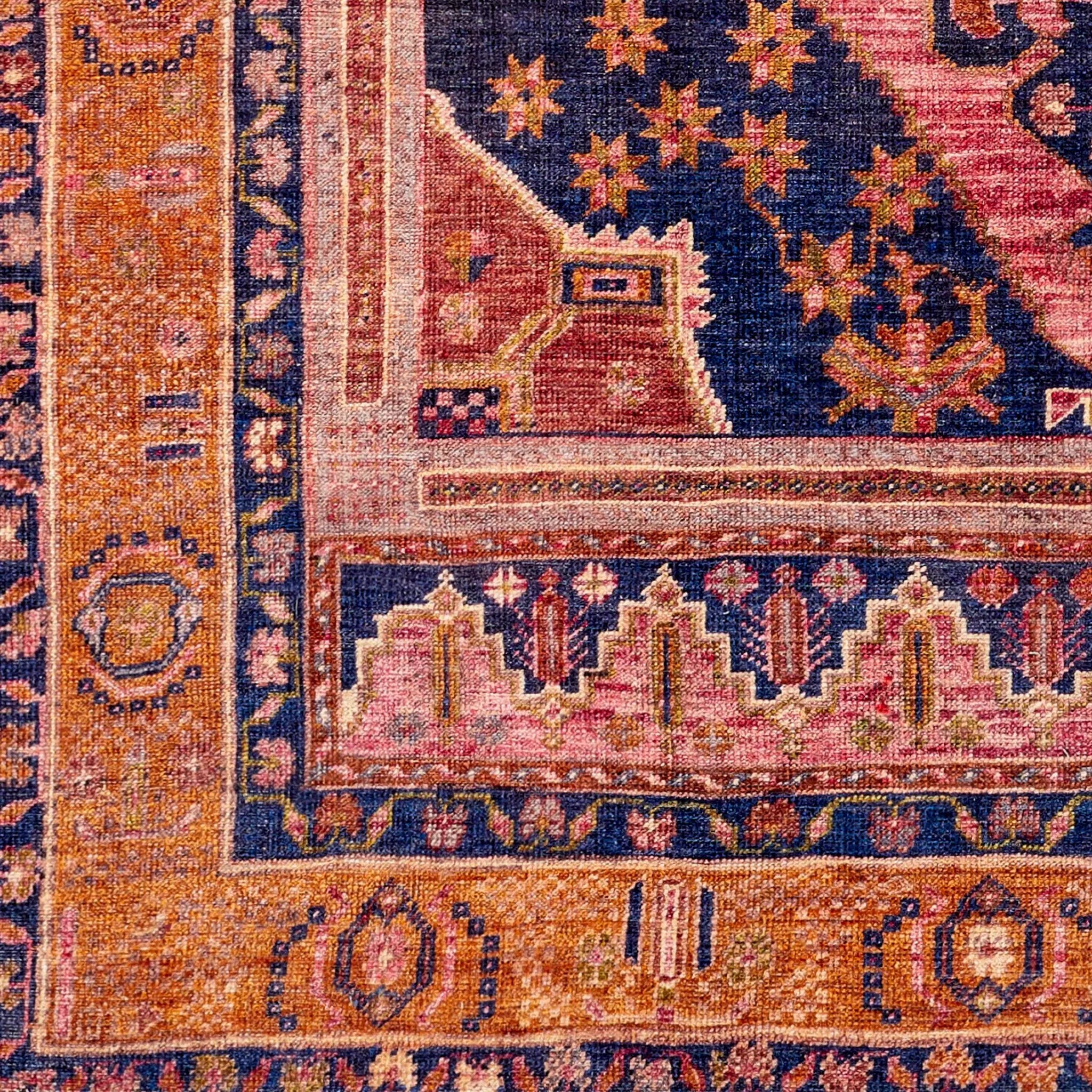 Amelie AML-2347 Dark Blue Area Rug by LIVABLISS