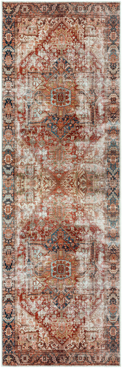 Surya Amelie AML-2350 Burgandy Machine Washable Area Rug by LIVABLISS