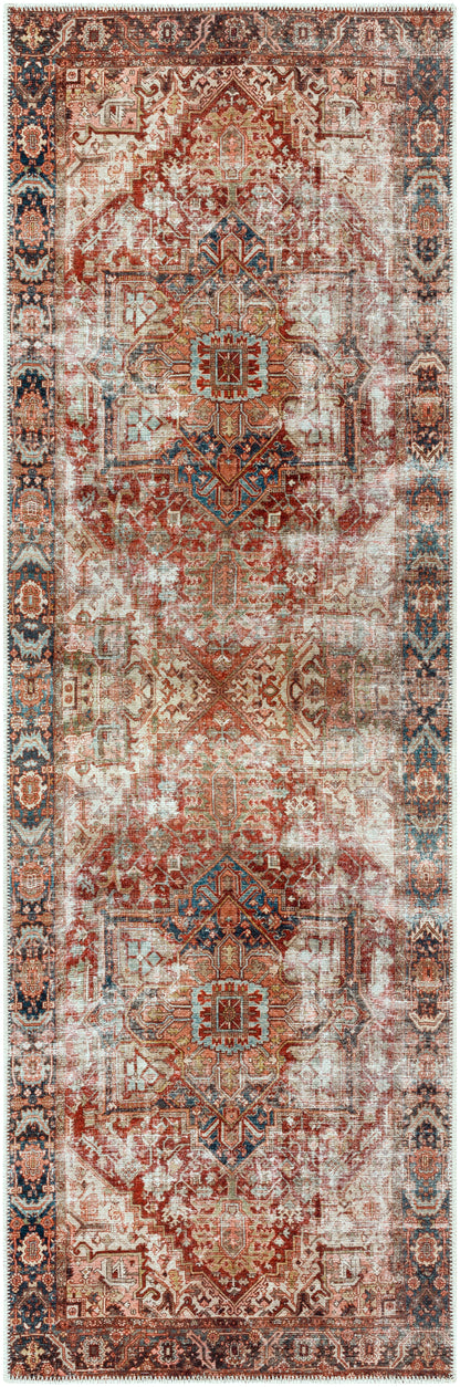 Surya Amelie AML-2350 Burgandy Machine Washable Area Rug by LIVABLISS