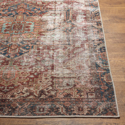 Surya Amelie AML-2350 Burgandy Machine Washable Area Rug by LIVABLISS