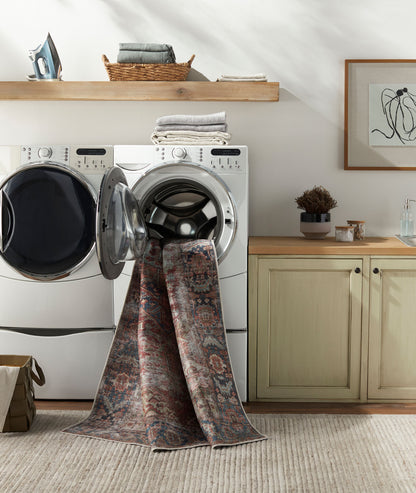 Surya Amelie AML-2350 Burgandy Machine Washable Area Rug by LIVABLISS