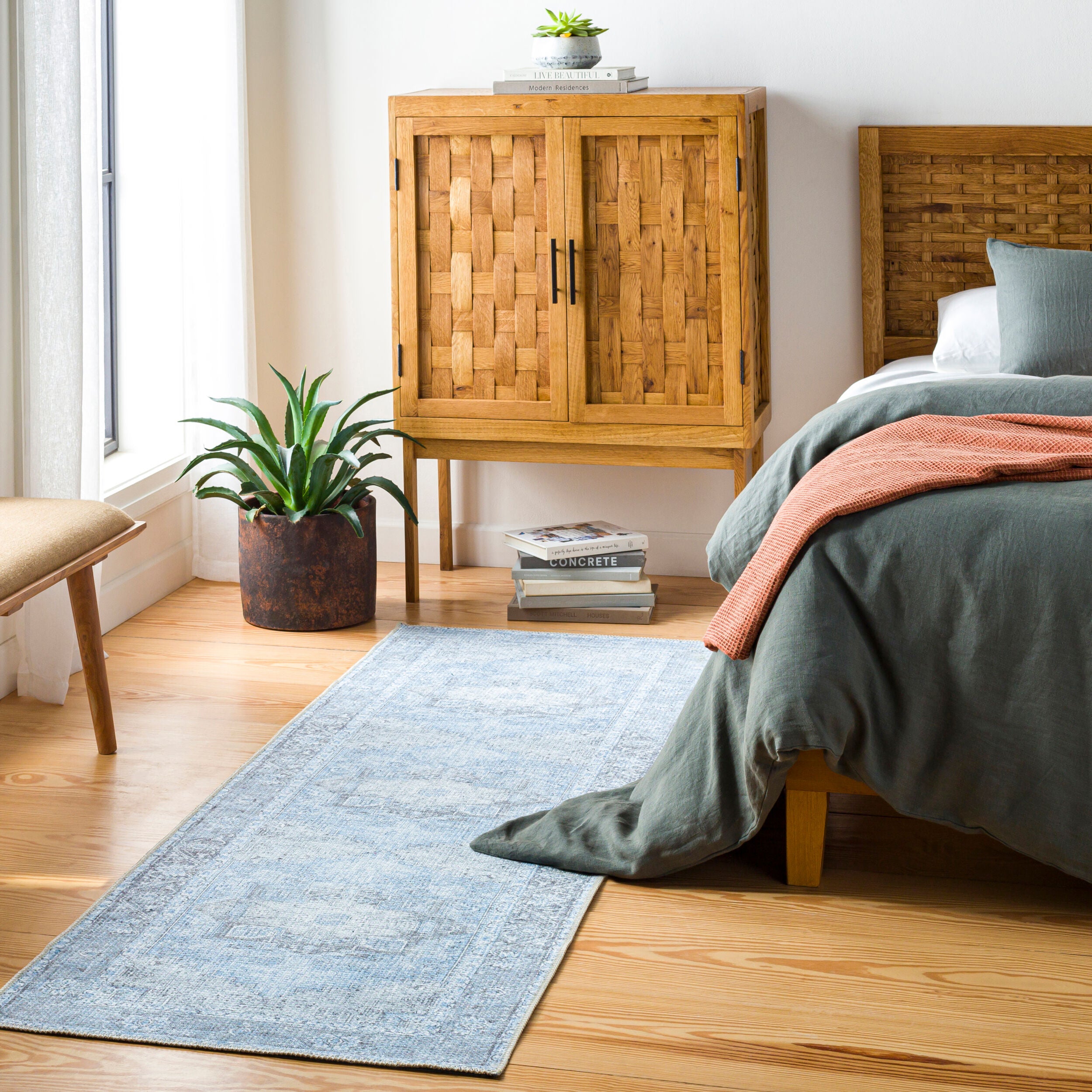 Amelie AML-2362 Light-Blue Area Rug