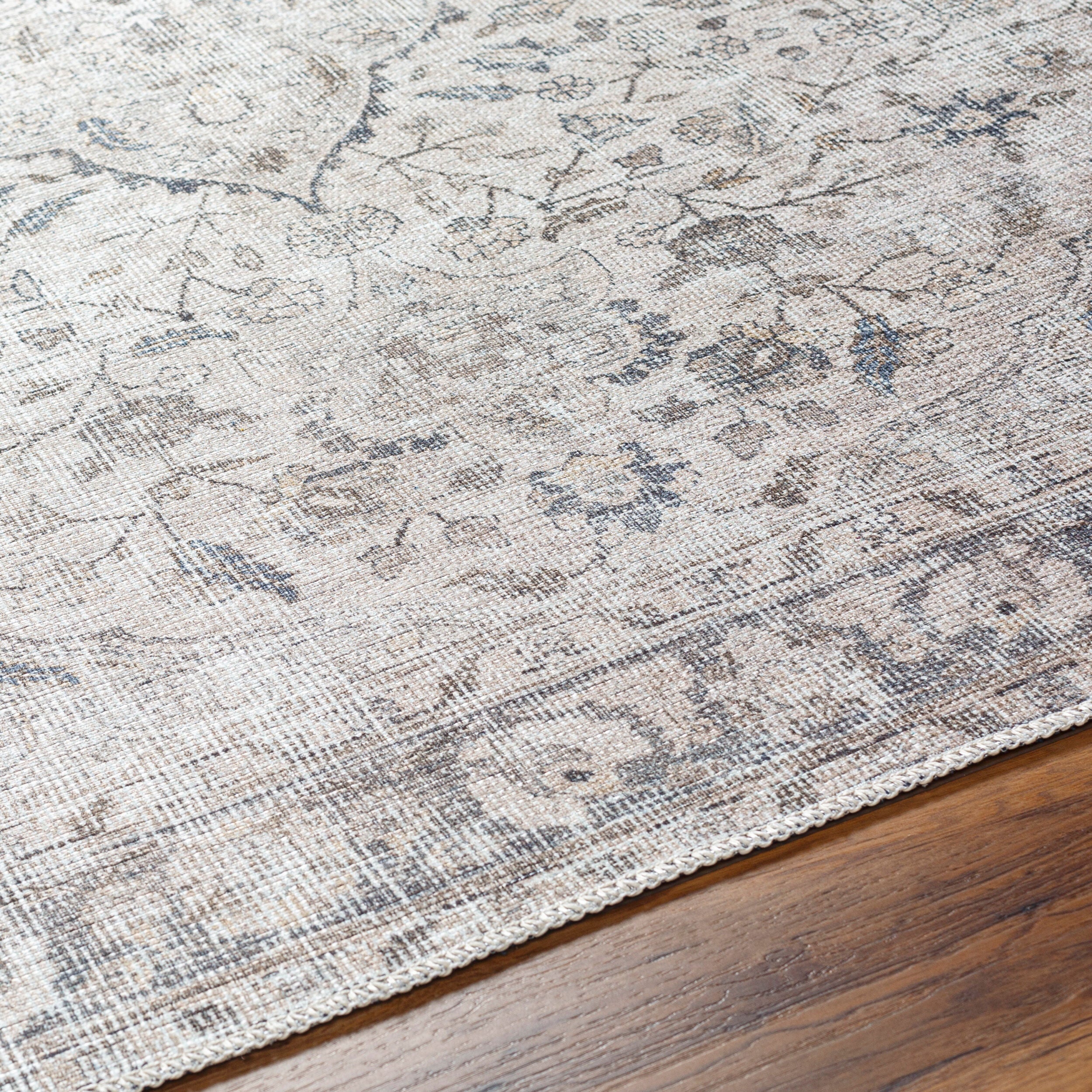 Surya Amelie AML-2385 Ivory Machine Washable Area Rug by LIVABLISS
