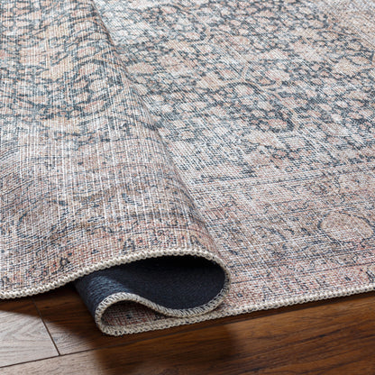Surya Amelie AML-2387 Black Machine Washable Area Rug by LIVABLISS