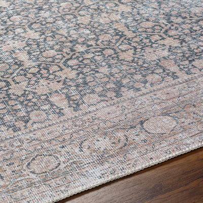 Surya Amelie AML-2387 Black Machine Washable Area Rug by LIVABLISS