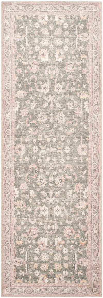 Surya Amelie AML-2392 Medium Green Machine Washable Area Rug by LIVABLISS