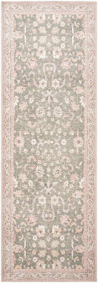 Surya Amelie AML-2392 Medium Green Machine Washable Area Rug by LIVABLISS