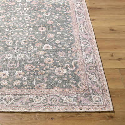 Surya Amelie AML-2392 Medium Green Machine Washable Area Rug by LIVABLISS