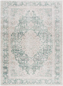 Surya Amelie AML-2393 Medium Green Machine Washable Area Rug by LIVABLISS