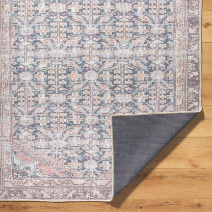 Surya Amelie AML-2395 Black Machine Washable Area Rug by LIVABLISS