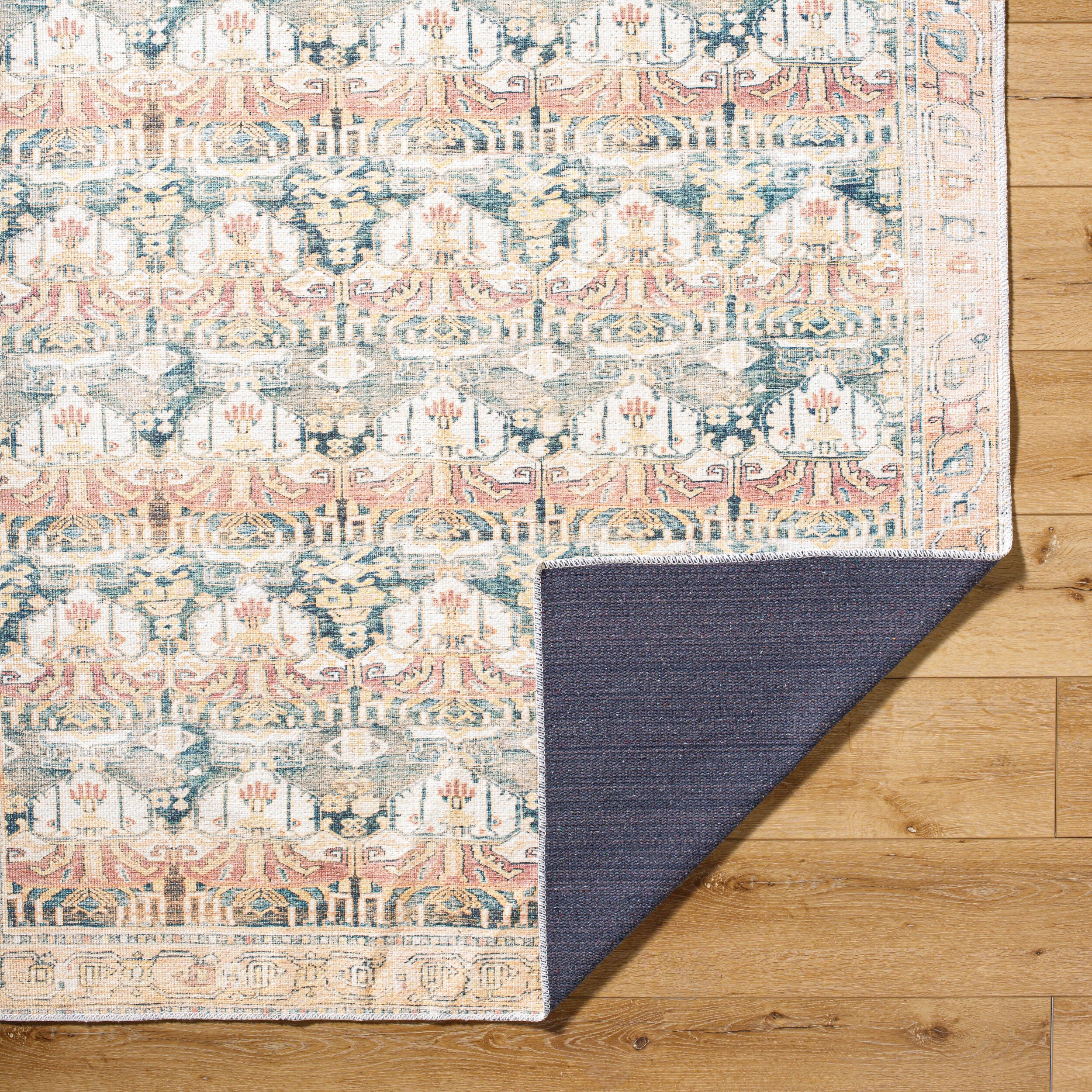 Surya Amelie AML-2397 Medium Green Machine Washable Area Rug by LIVABLISS