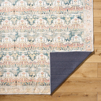 Surya Amelie AML-2397 Medium Green Machine Washable Area Rug by LIVABLISS