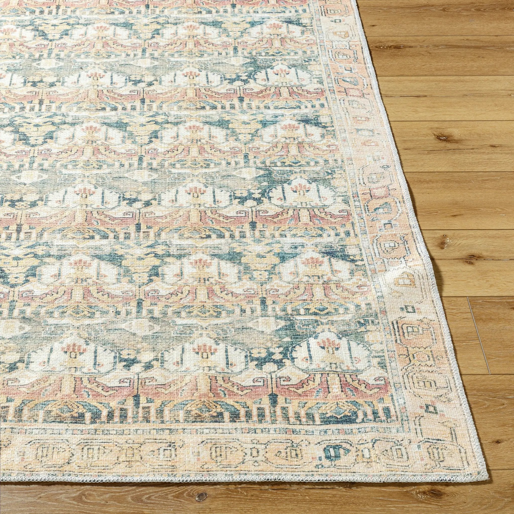 Amelie AML-2397 Medium-Green Area Rug by LIVABLISS