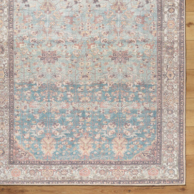 Surya Amelie AML-2399 Pale Blue Machine Washable Area Rug by LIVABLISS
